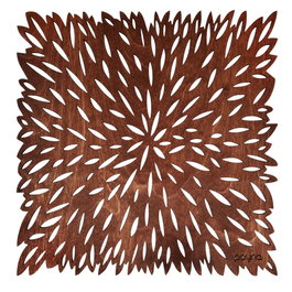 Hermia Pointy - Rose Juego de 4 Salvamanteles de Madera